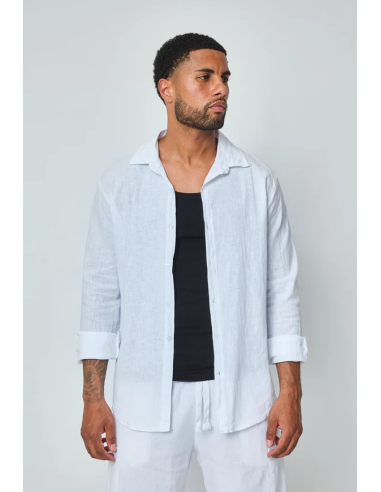 chemise blanche lin coton