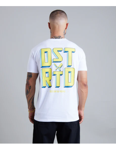 tshirt regular "3D DSTRTD" blanc