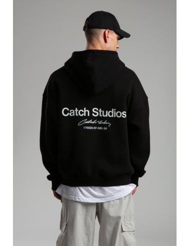 Hoodie "catch studios" noir