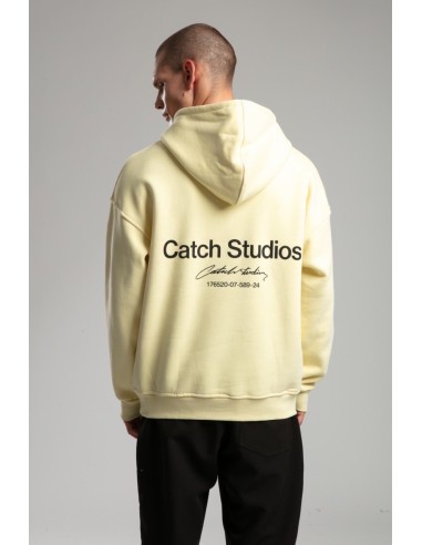 Hoodie "catch studios" jaune