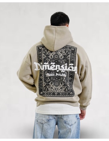 Hoodie "dimension" beige