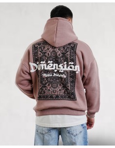 Hoodie "dimension" bordeaux