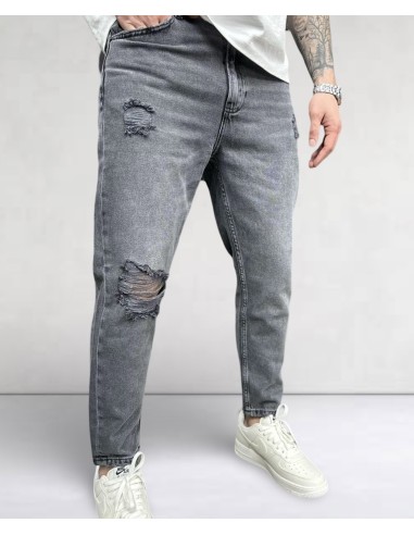 jeans boyfriend gris foncé