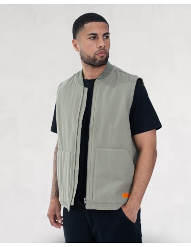 Gilet matelassé sans manches khaki