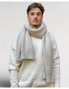 Echarpe épaisse beige 2