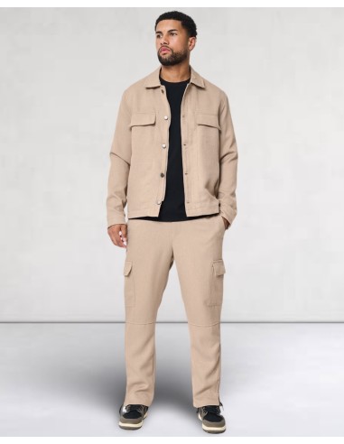 Ensemble veste pantalon à poches beige