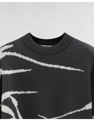 pull en maille anthracite