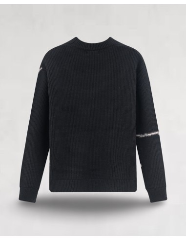 Pull en maille artistique noir