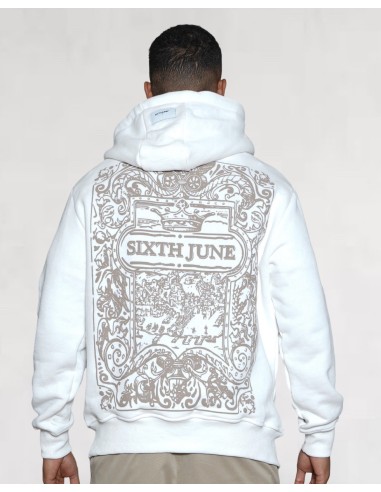 Hoodie "azulejos" blanc