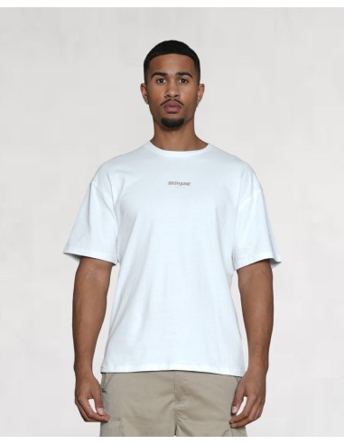 T-shirt "azulejos" beige et bordeaux