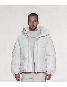 Doudoune "iridescent" beige