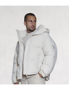 Doudoune "iridescent" beige 2