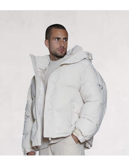 Doudoune "iridescent" beige