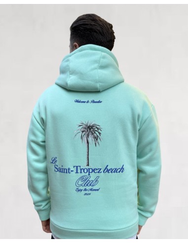 hoodie "saint tropez" vert d'eau