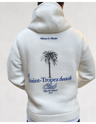 hoodie "saint tropez" blanc