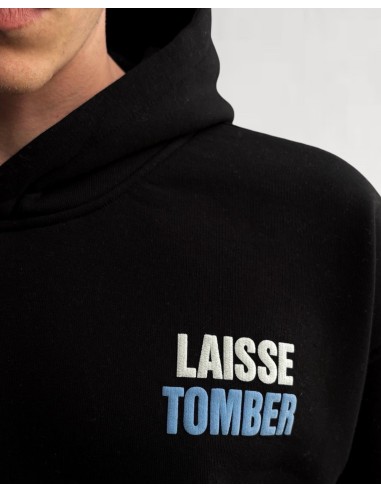 hoodie "laisse tomber" noir