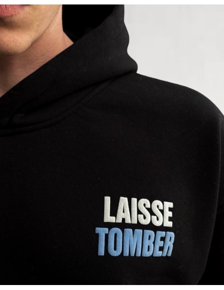 hoodie "laisse tomber" noir