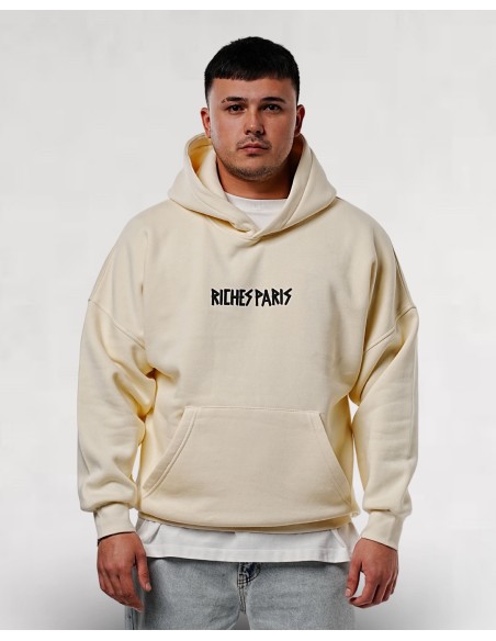 hoodie "riches paris" beige