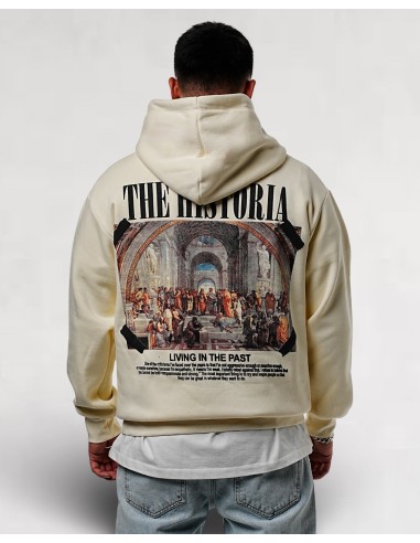 hoodie "history" beige