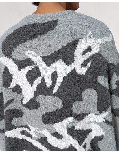 pull doux en maille "the sys" gris