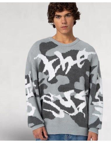 pull doux en maille "the sys" gris