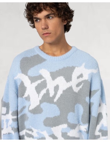 pull doux en maille "the sys" bleu