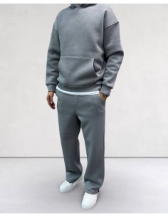 Ensemble Pantalon Hoodie Gris