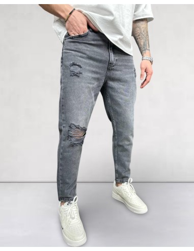 jean boyfriend gris foncé