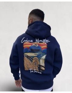 Hoodie Cookie Monster Bleu...