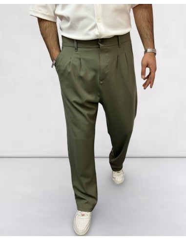 Pantalon coupe droite khaki