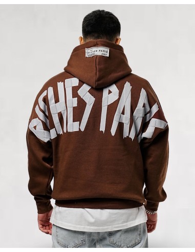 hoodie "riches paris" marron