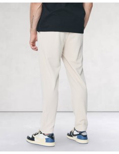 Pantalon ajusté classic uni beige 2