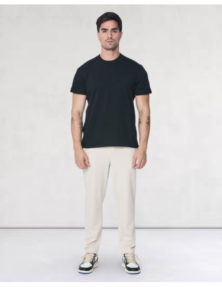 Pantalon ajusté classic uni beige