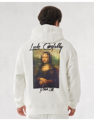 Hoodie Mona Lisa blanc