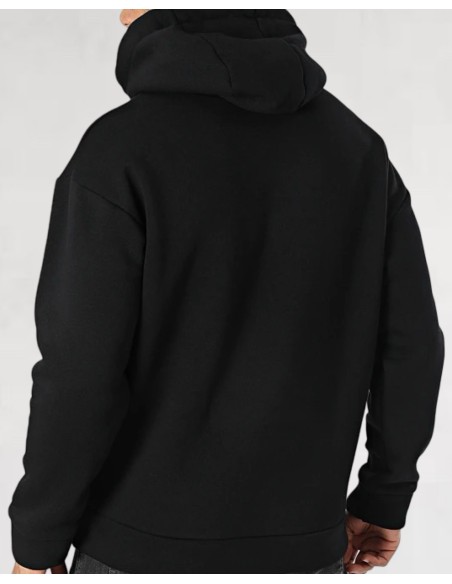 Hoodie Coeur Noir Blanc