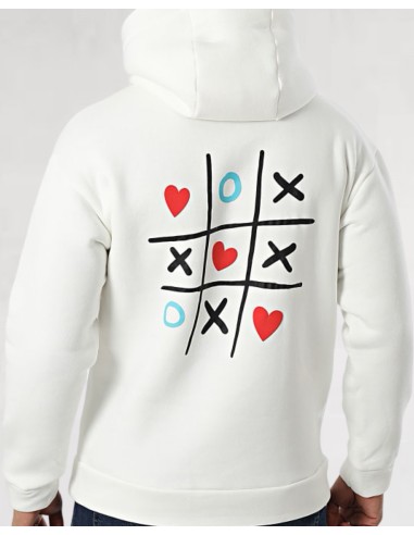 hoodie "LOVE WIN" blanc