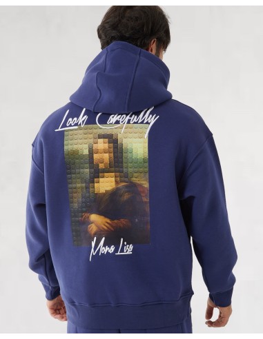 Hoodie Mona Lisa Bleu marine