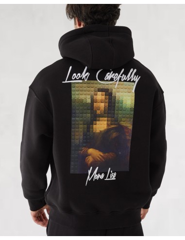 Hoodie Mona Lisa noir