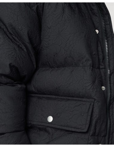 Doudoune à motif floral noire Doudoune à motif floral noire