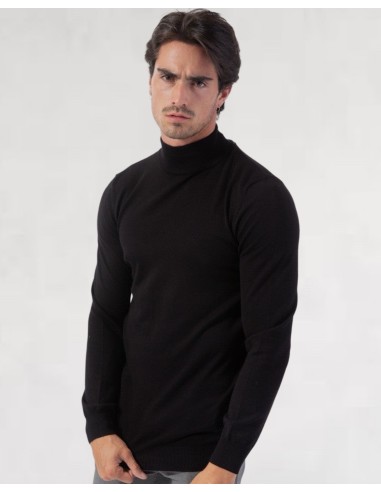 Pull col haut classe noir