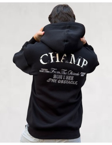 hoodie noir "CHAMP"