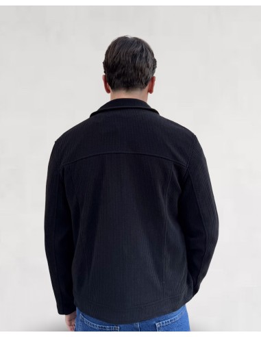 Veste zippée effet velour noir Veste zippée effet velour noir