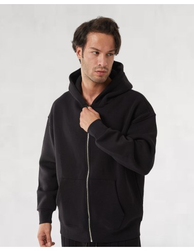 Hoodie zip noir basique