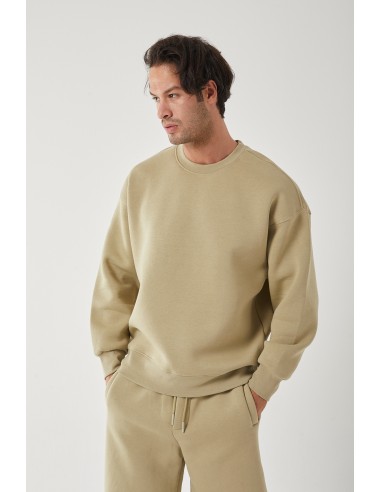 Pull uni vert khaki