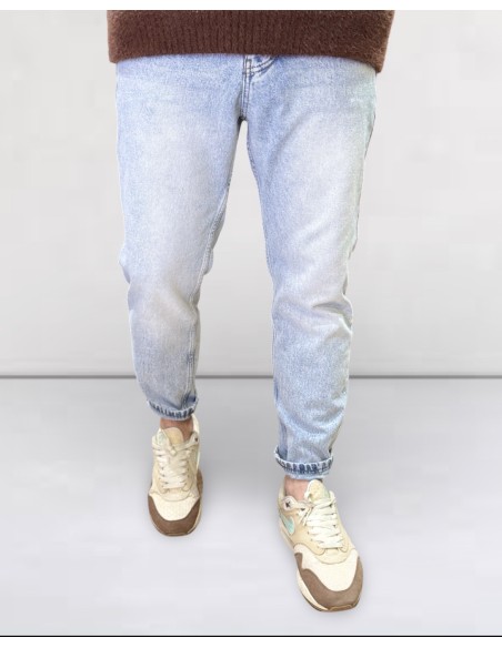 Jeans Boyfriend bleu clair