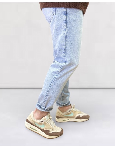 Jeans Boyfriend bleu clair