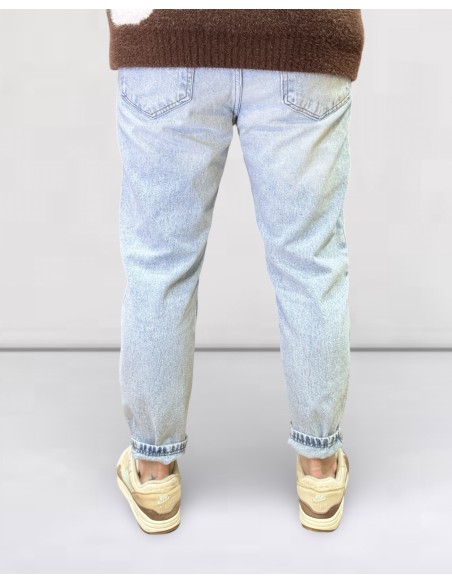 Jeans Boyfriend bleu clair
