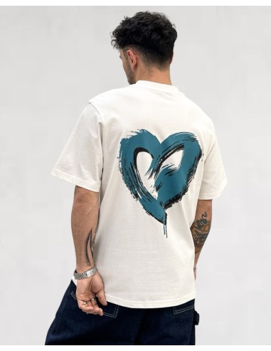 T-shirt "Painted Heart" blanc