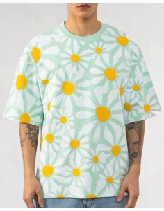 T-shirt "Marguerite" vert...