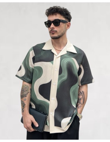 Chemisette "wave" verte